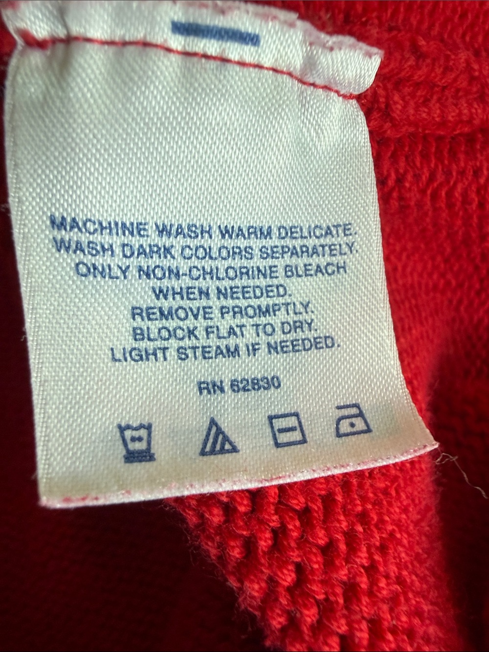 Lands End Gorgeous Mens Red Ohio State Crewneck Sweater XL - Picture 7 of 7